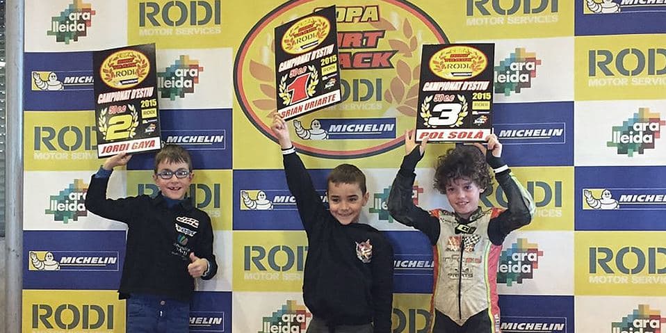 Guanyadors categoria 50cc Copa Rodi Dirt Track 2015