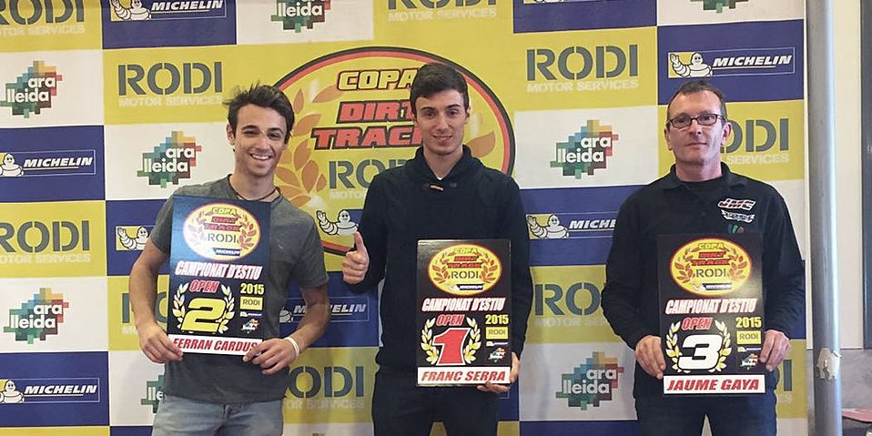 Guanyadors categoria Open Estiu Copa Rodi Dirt Track 2015
