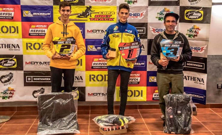 Guanyadors categoria Màsters Copa Rodi Dirt Track 2018