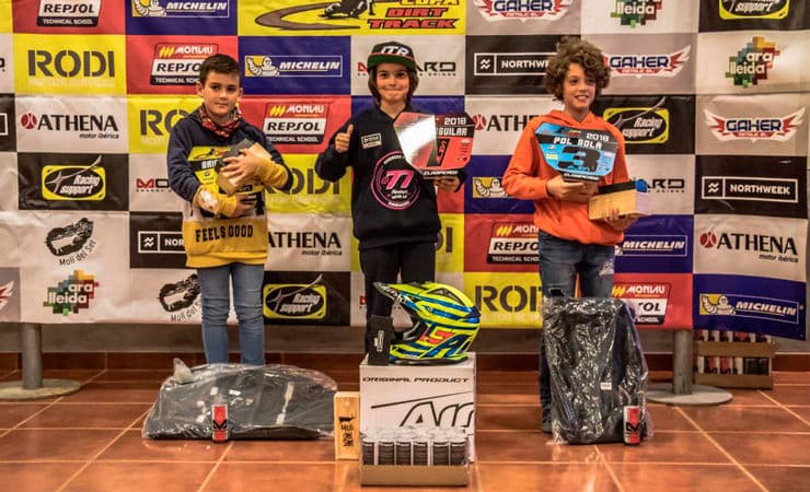 Guanyadors categoria Alevins Copa Rodi Dirt Track 2018