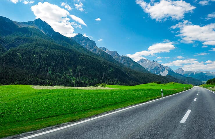 carretera estiu muntanya pneumàtics