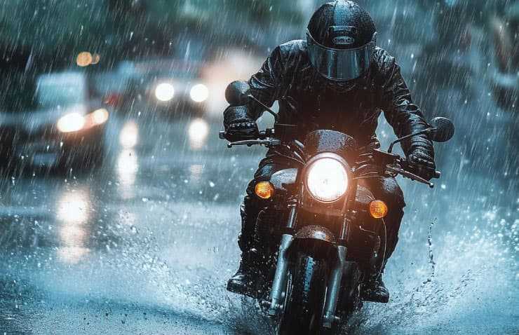 Conduir la teva moto sota la pluja: consells pràctics