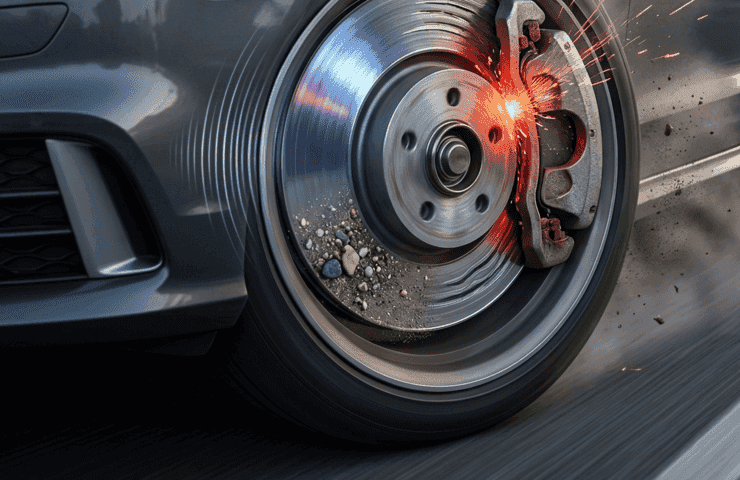 Per què fa soroll en frenar el cotxe? Causes i solució